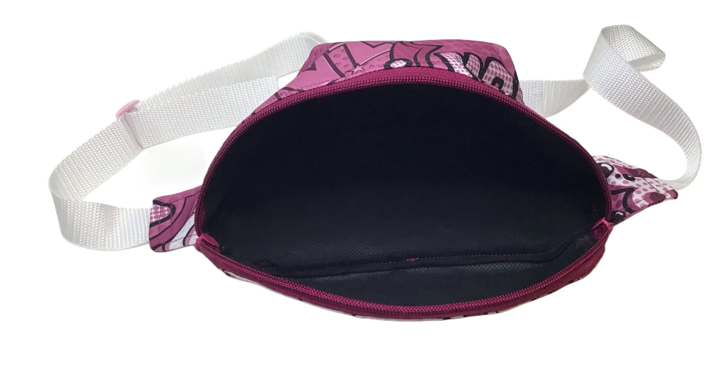 Handgefertigte Bauchtasche Magenta