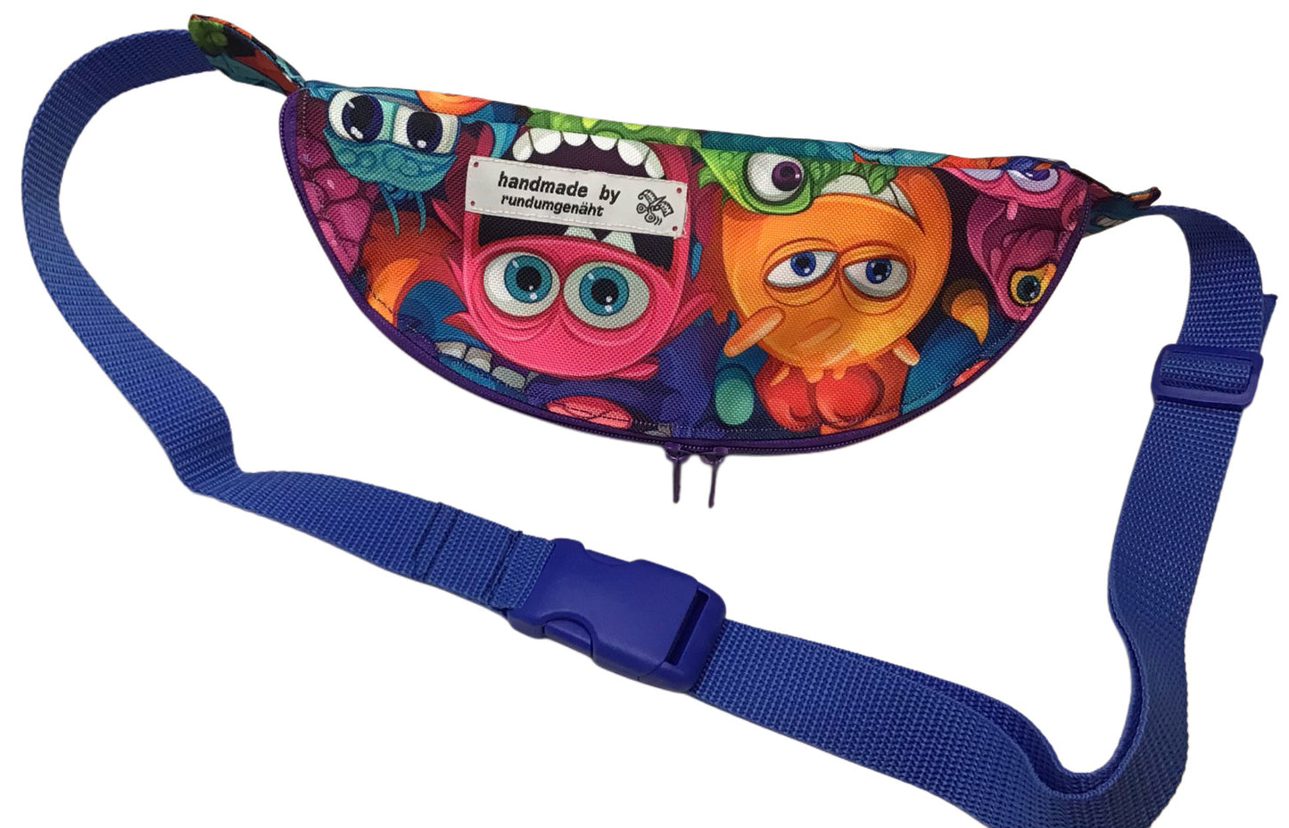 Handgefertigte Bauchtasche aus wasserabweisendem Baumwollstoff