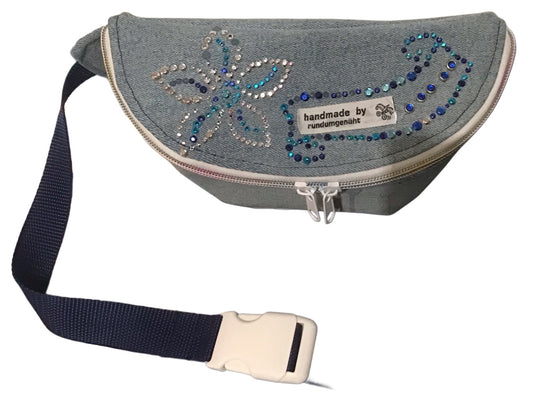 Upcycling Bauchtasche Jeans Unikat