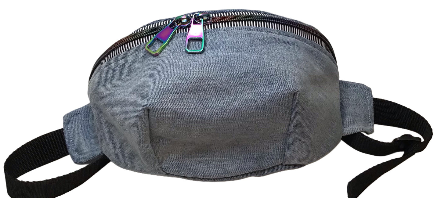 Upcycling Bauchtasche Jeans Unikat