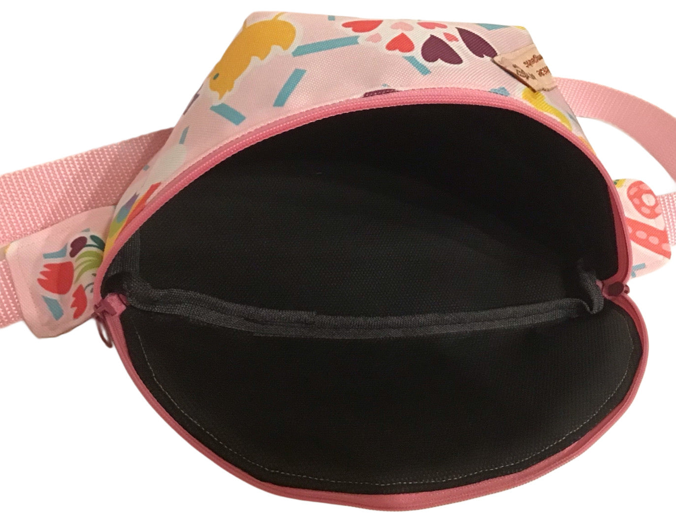 Handgefertigte Bauchtasche slingbag rosa