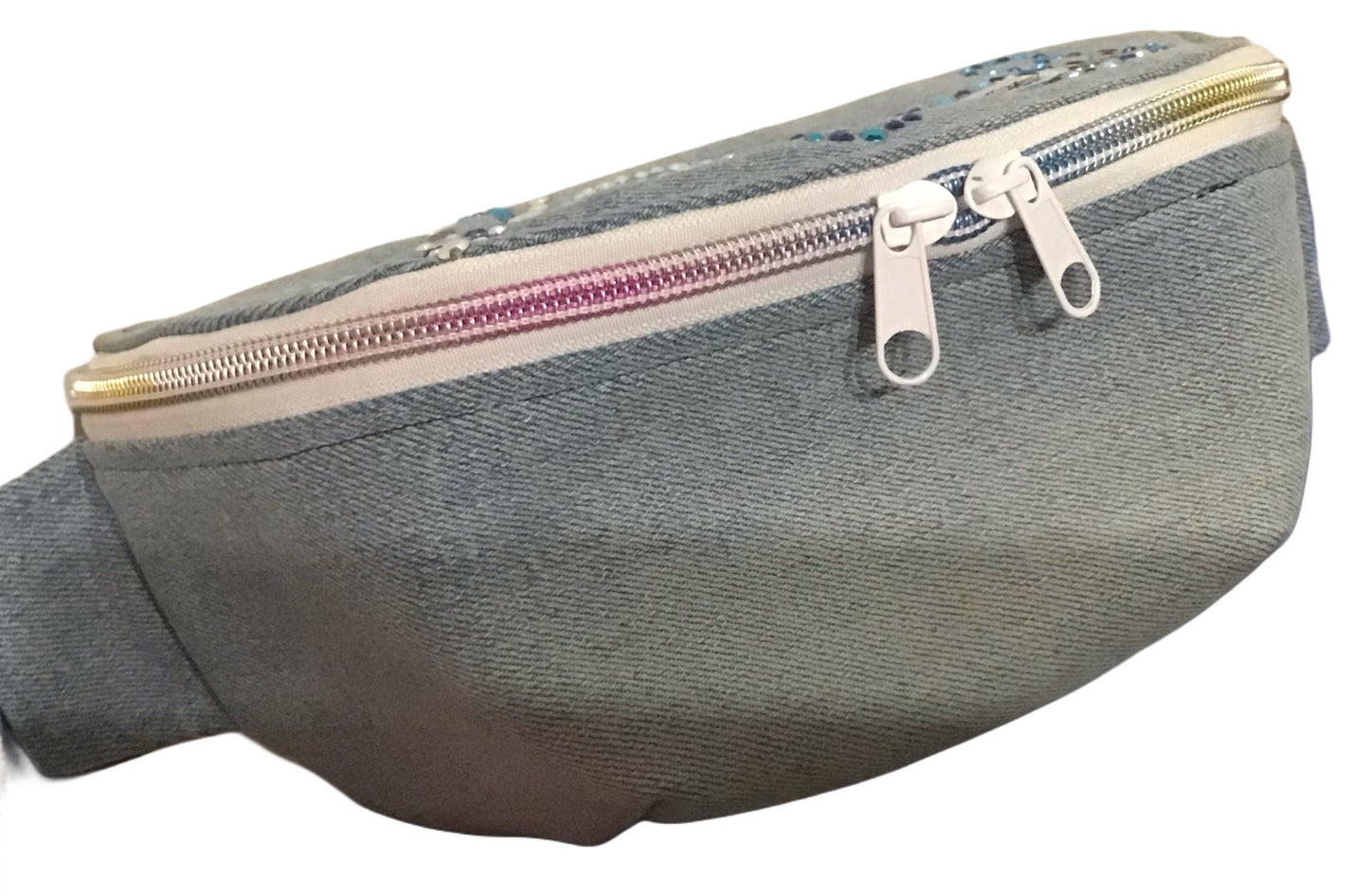 Upcycling Bauchtasche Jeans Unikat