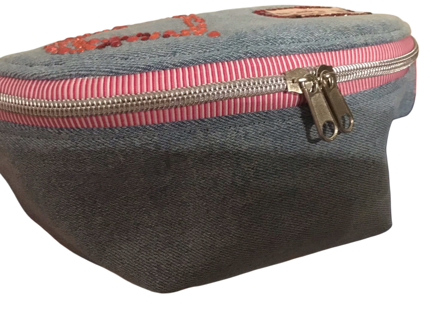 Upcycling Bauchtasche Jeans Unikat