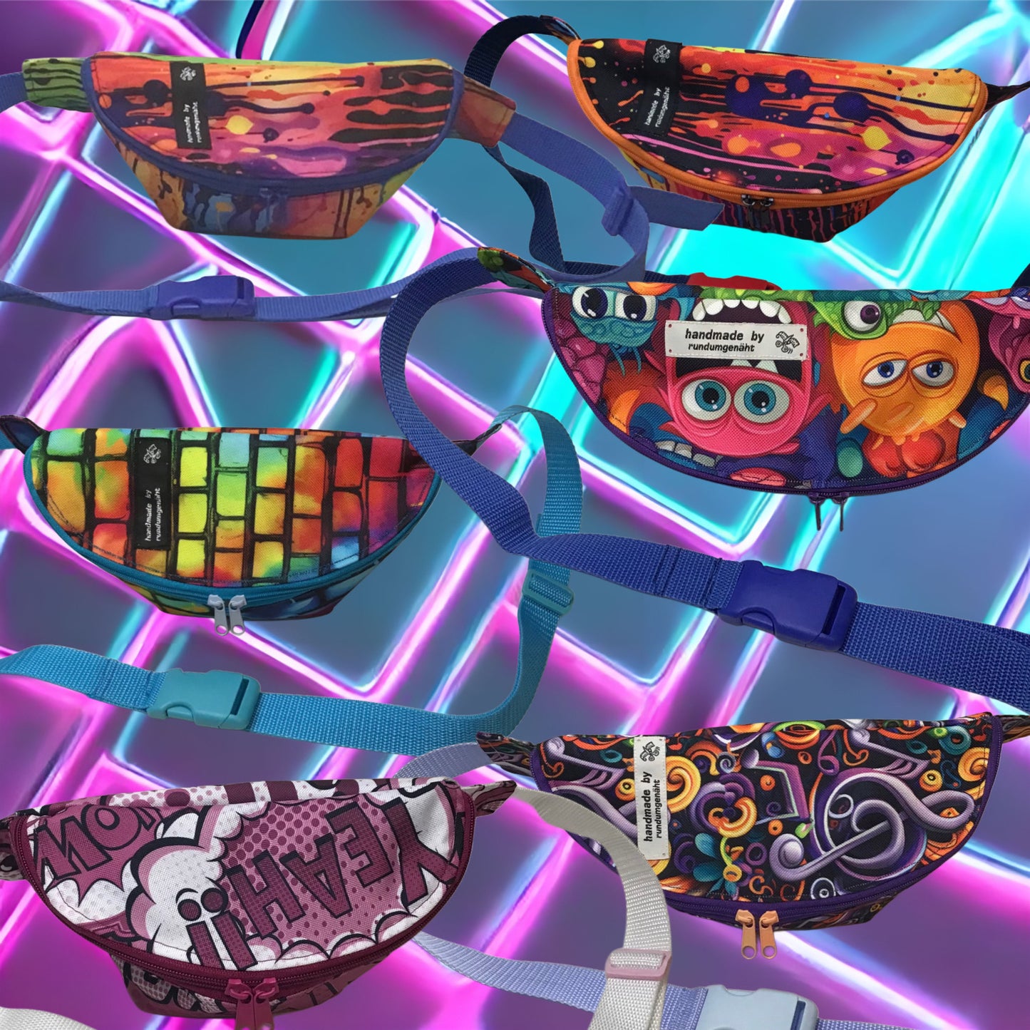 Handgefertigte Bauchtasche