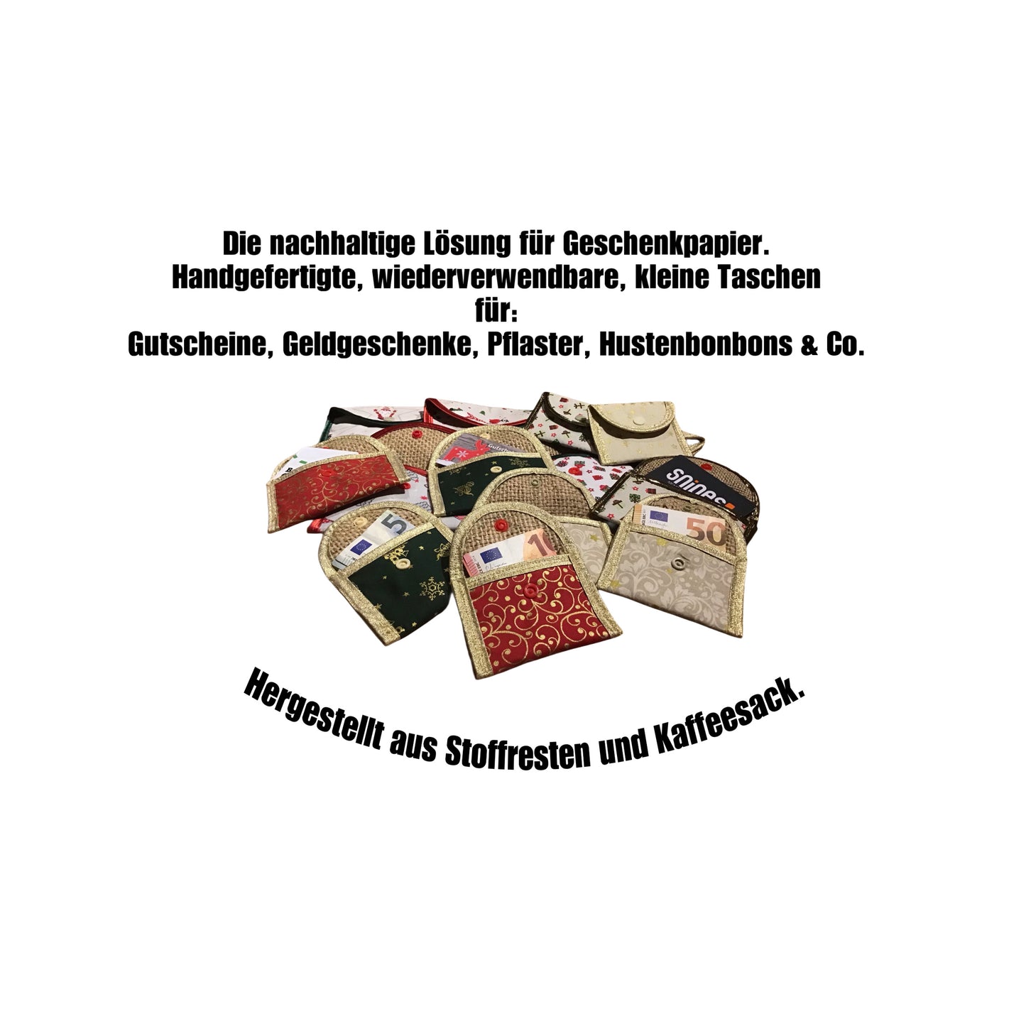 Geschenktasche rot gold