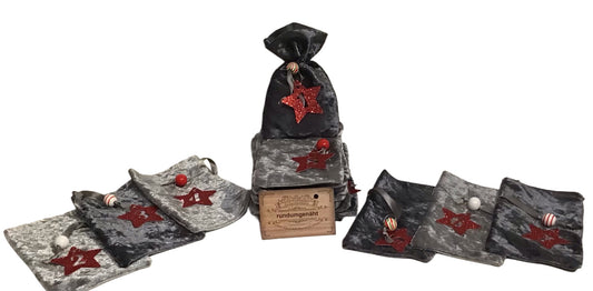 Adventskalender Säckchen Samt