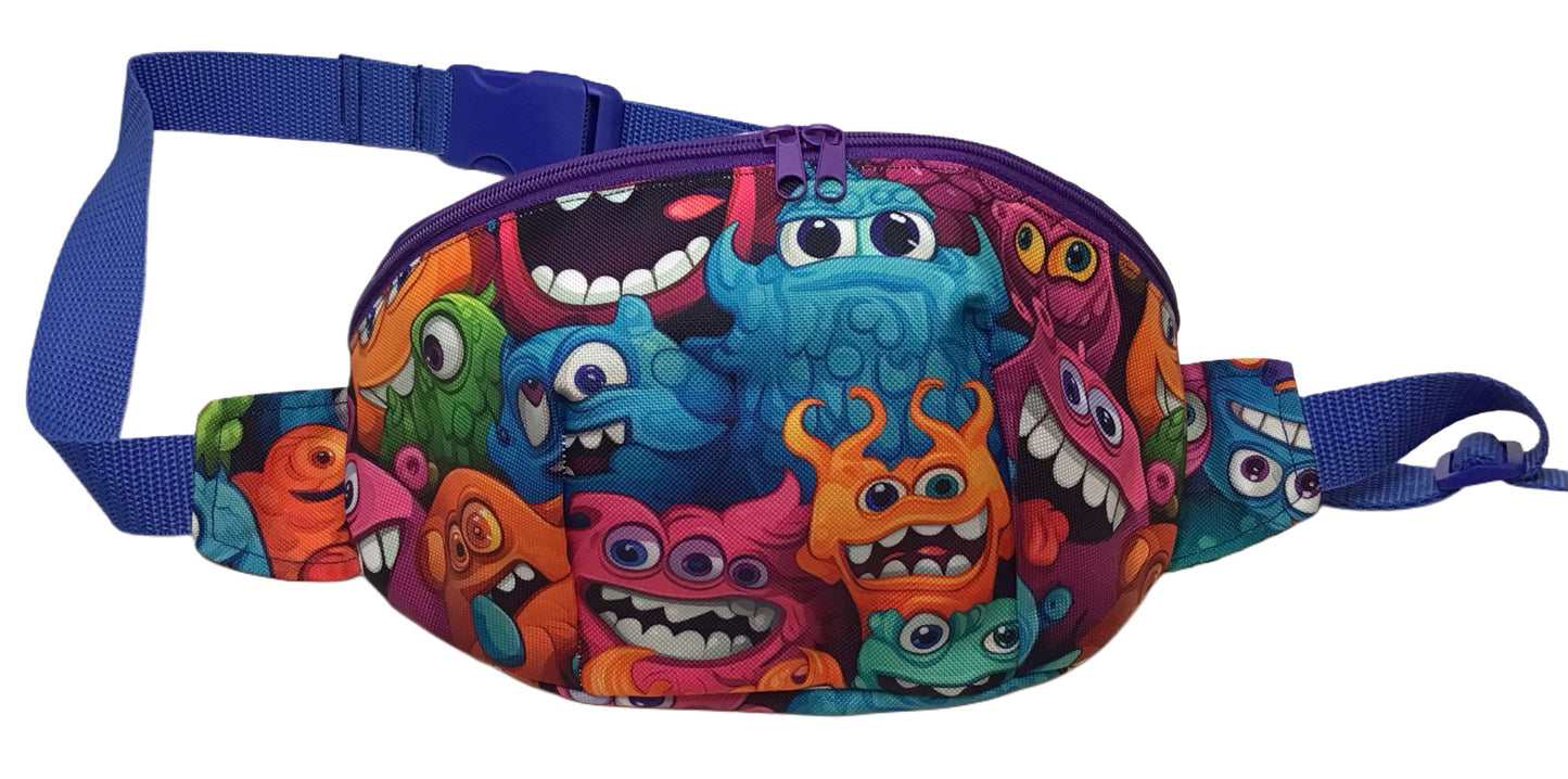 Handgefertigte Bauchtasche aus wasserabweisendem Baumwollstoff