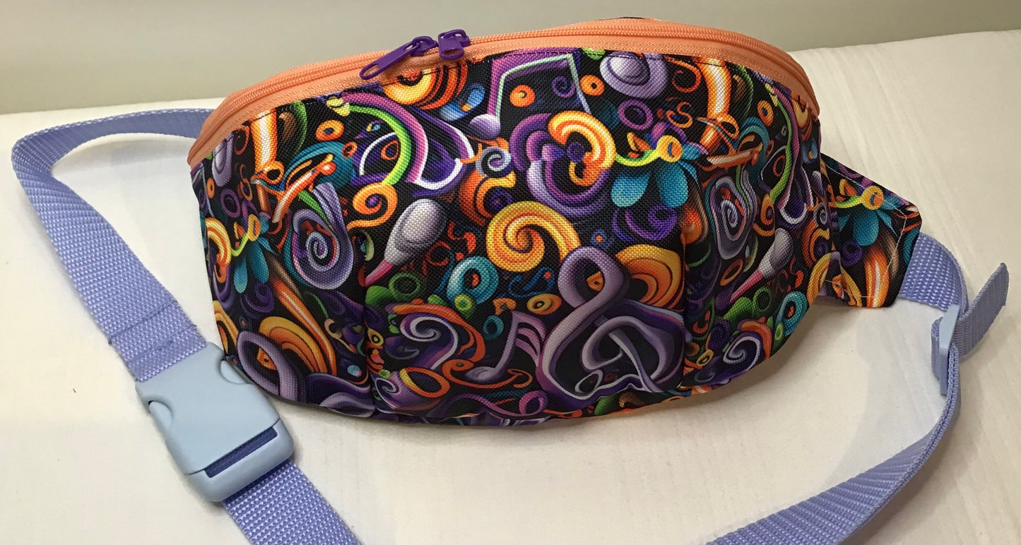 Handgefertigte Bauchtasche wasserabweisend