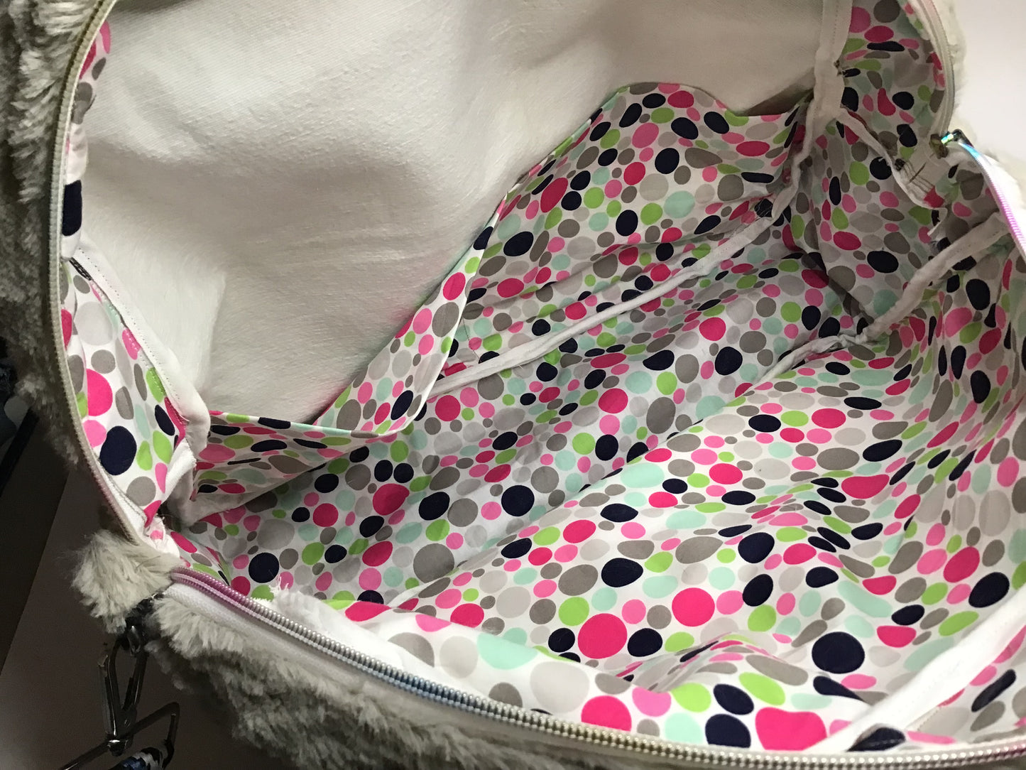 Handtasche aus Plüsch